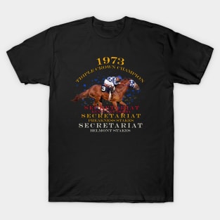 1973 Triple Crown Champion Secretariat design T-Shirt